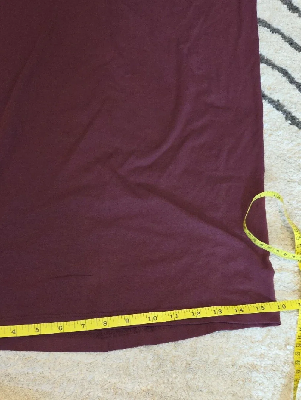 Universal Standard Burgundy Short Sleeve Midi Dress